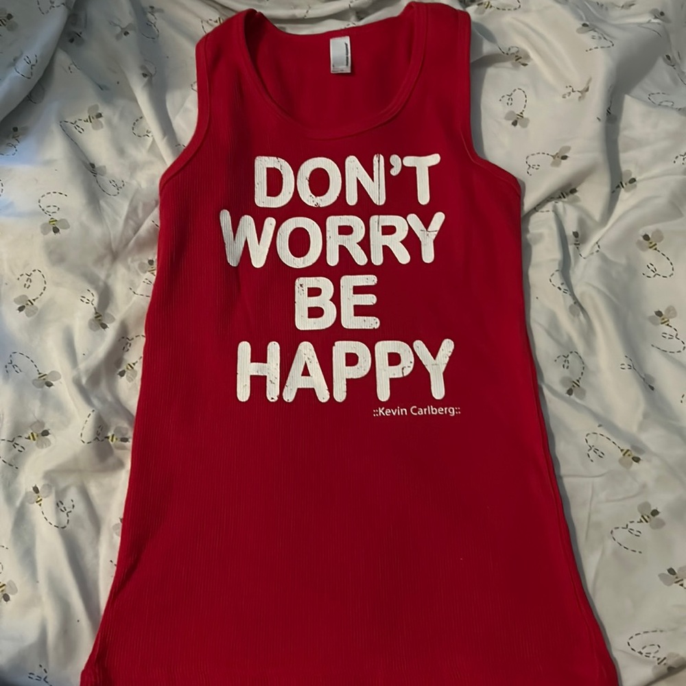 Red kids tank top
